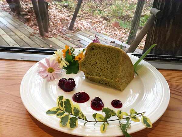 モリンガシフォンケーキの写真